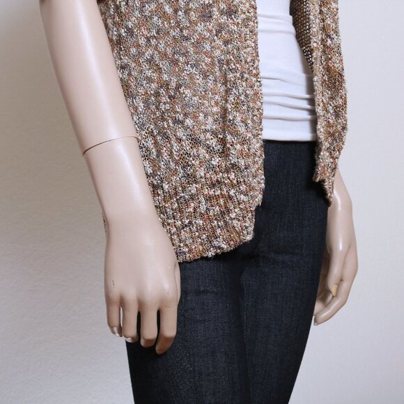 Chico's Knit Open Cardigan with Sleeve Strap Multicolors Women Size S - Picture 7 of 10